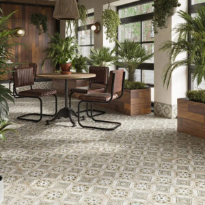 Anti-Slip Vintage Porcelain Tiles - Classic Bathroom Flooring Solution